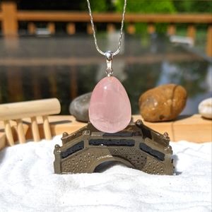 Natural Rose Quartz pendant